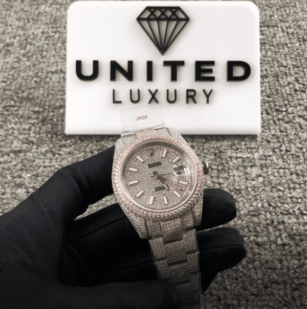 Fully Iced Out Rolex Replica