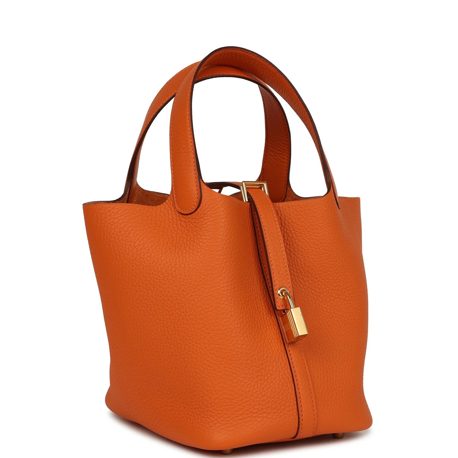 Hermes Picotin Lock 18 Orange Clemence Gold Hardware