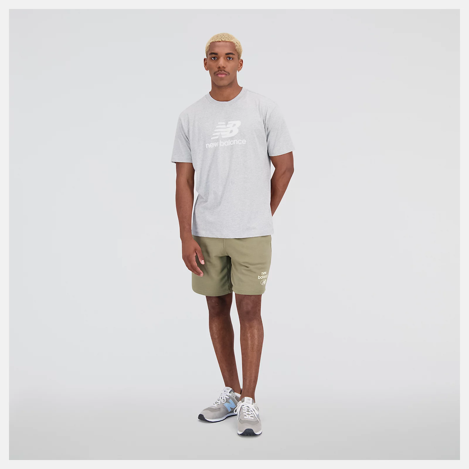 Essentials Stacked Logo Cotton Jersey Short Sleeve T-shirt