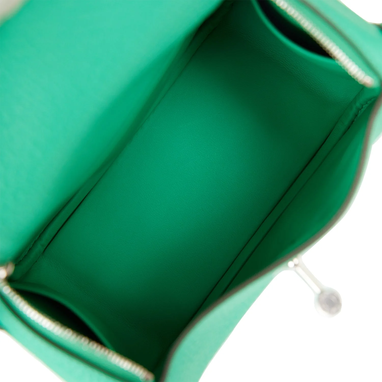 Hermes Mini Lindy Menthe Clemence Palladium Hardware