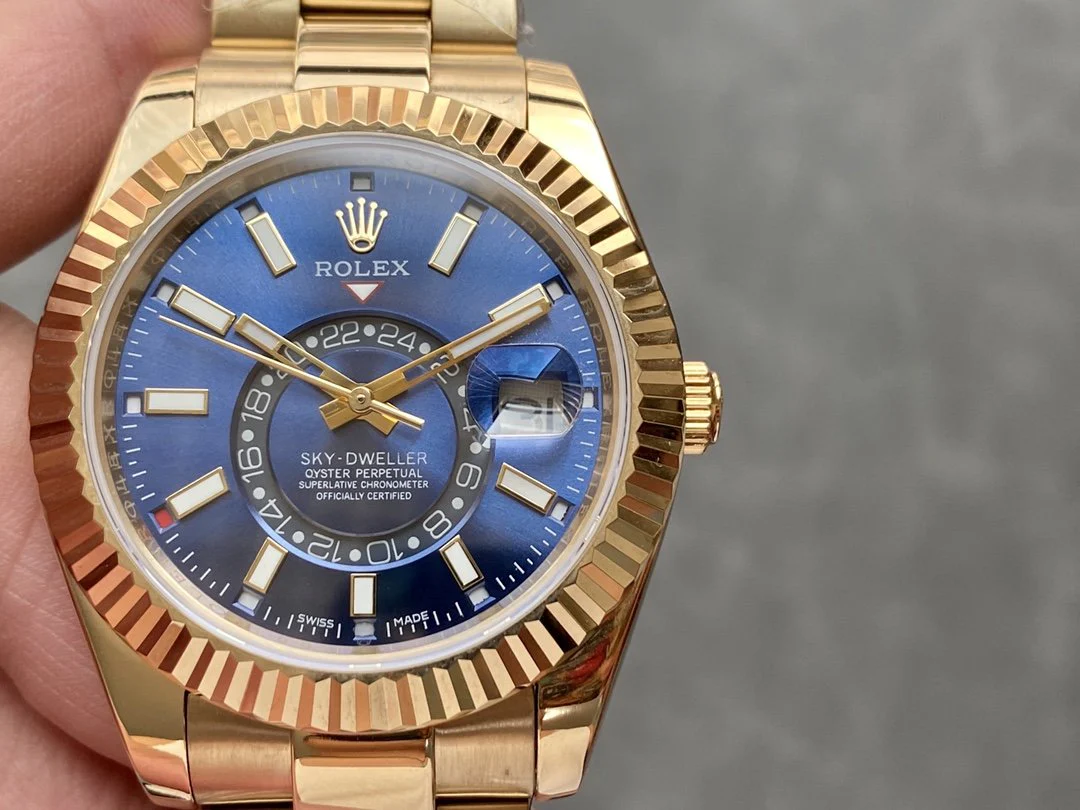 SKY-DWELLER 42 YELLOW GOLD BLUE DIAL