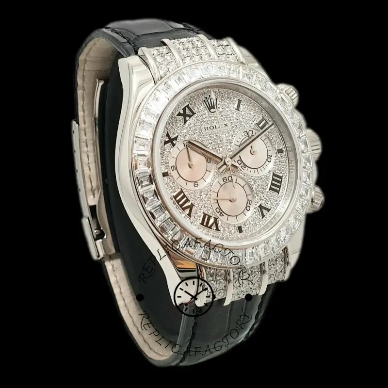 Rolex Cosmograph Daytona 116599 pave diamond dial 40mm Mens Replica Watch
