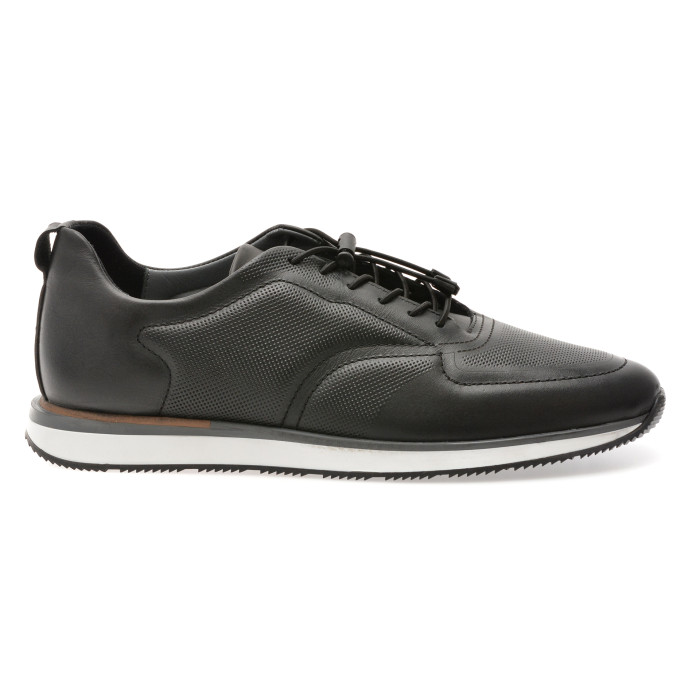 Pantofi sport BITE THE BULLET negri, OY5110, din piele naturala
