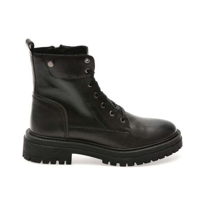 Ghete GEOX negre, D26HRQ, din piele naturala