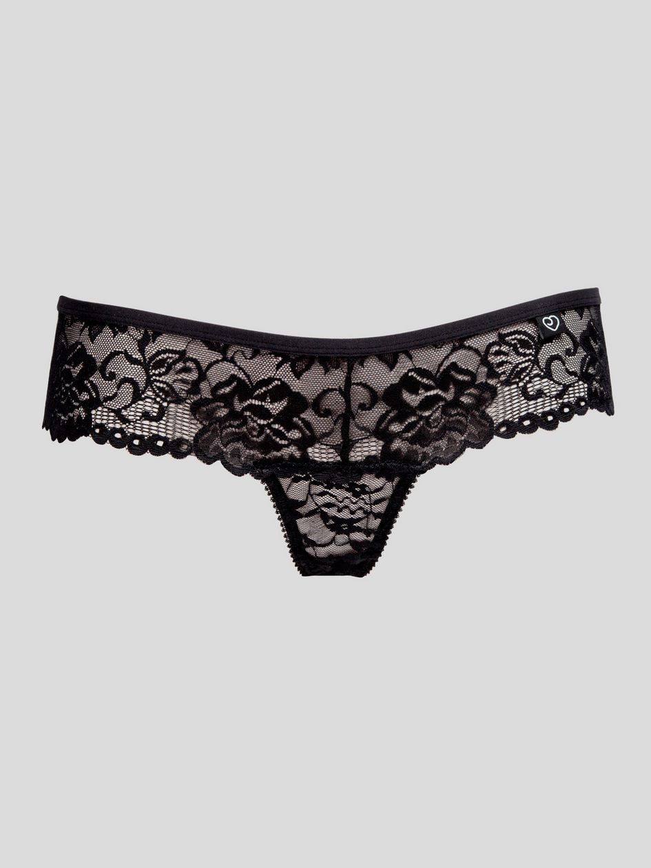 Lovehoney Flirty Black Lace Thong