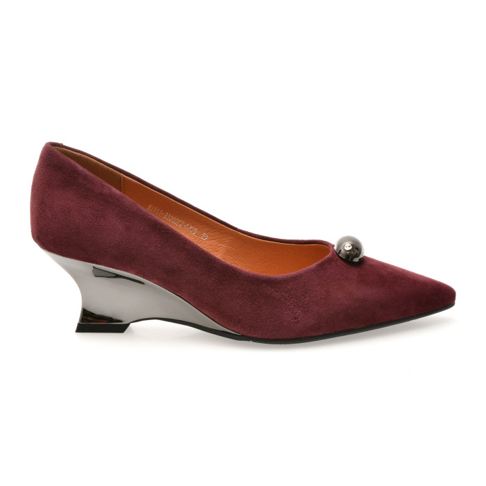Pantofi eleganti EPICA visinii, H1911, din piele intoarsa