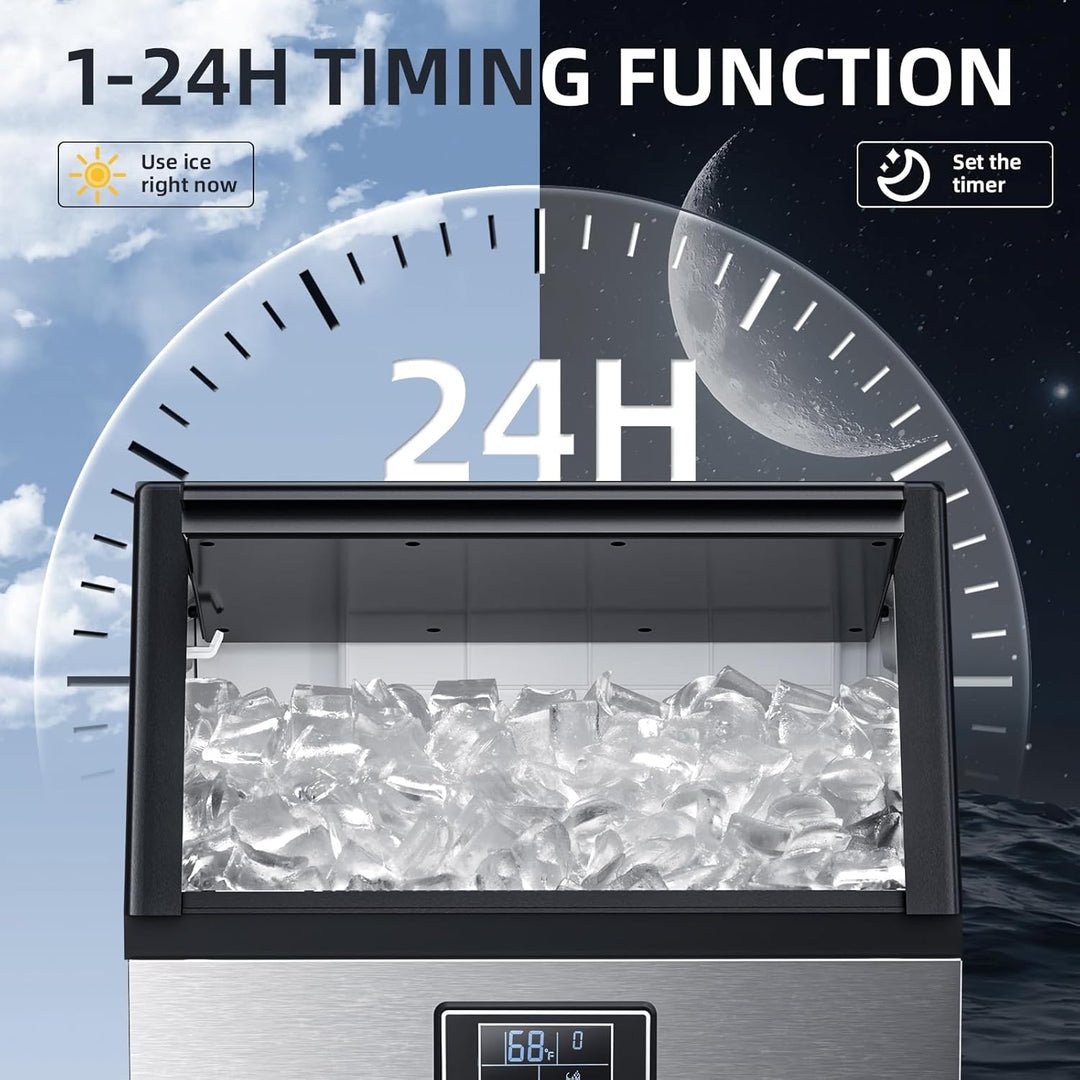🔥clearance sale🔥 100LBS/200LBS/265LBS  Freestanding Commercial Ice Maker