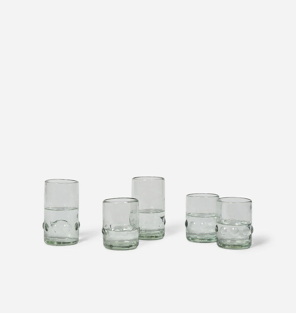 Handblown Dots Glass