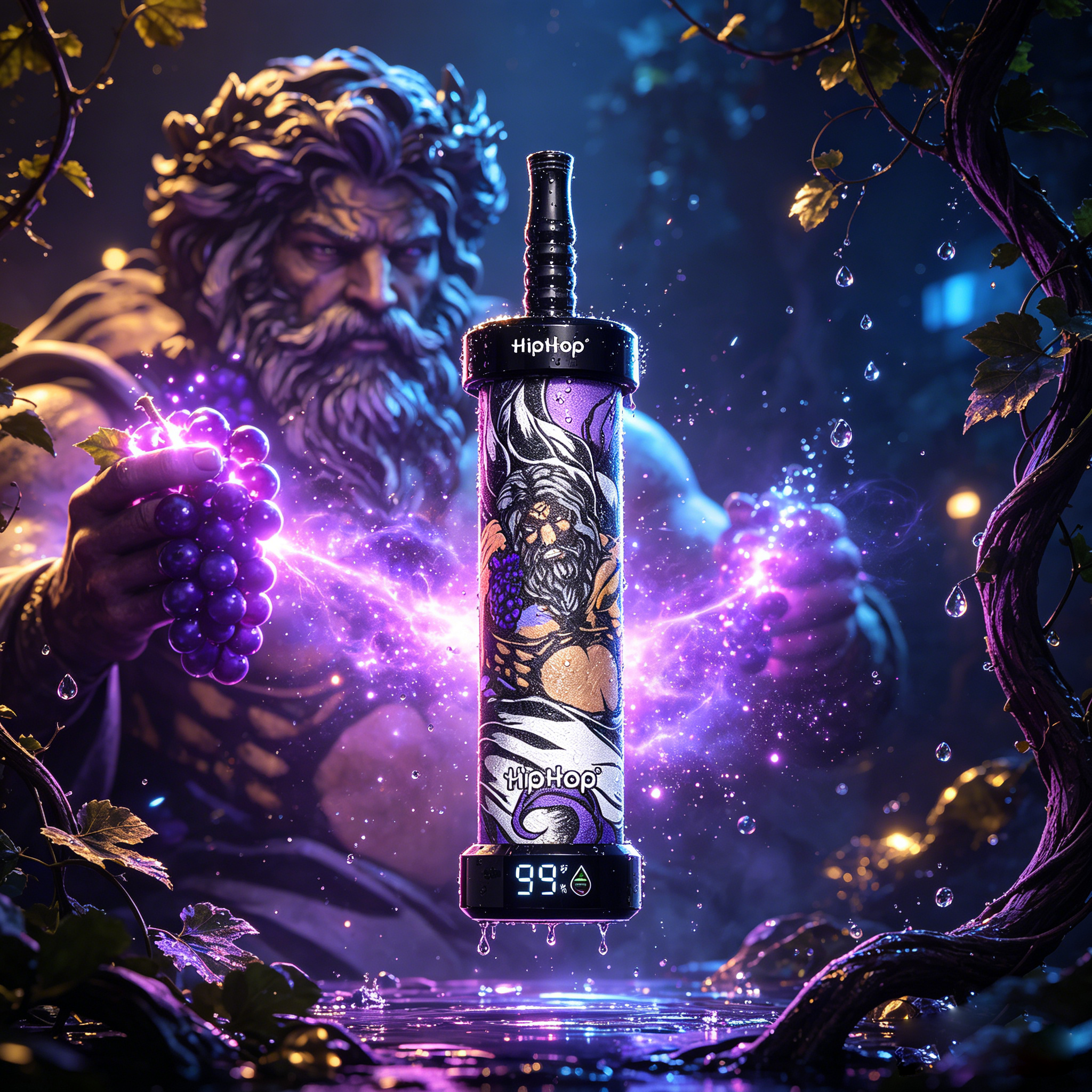 BANG x HipHop E-Hookah 80.000 Tiri | Edizione Limitata Shisha DTL/MTL con Schermo LED