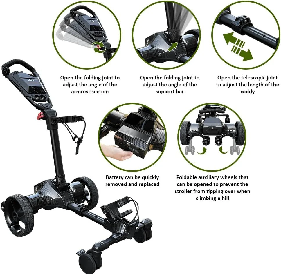 ⏰Liquidation Sale⛳Electric Auto Follow Golf Cart