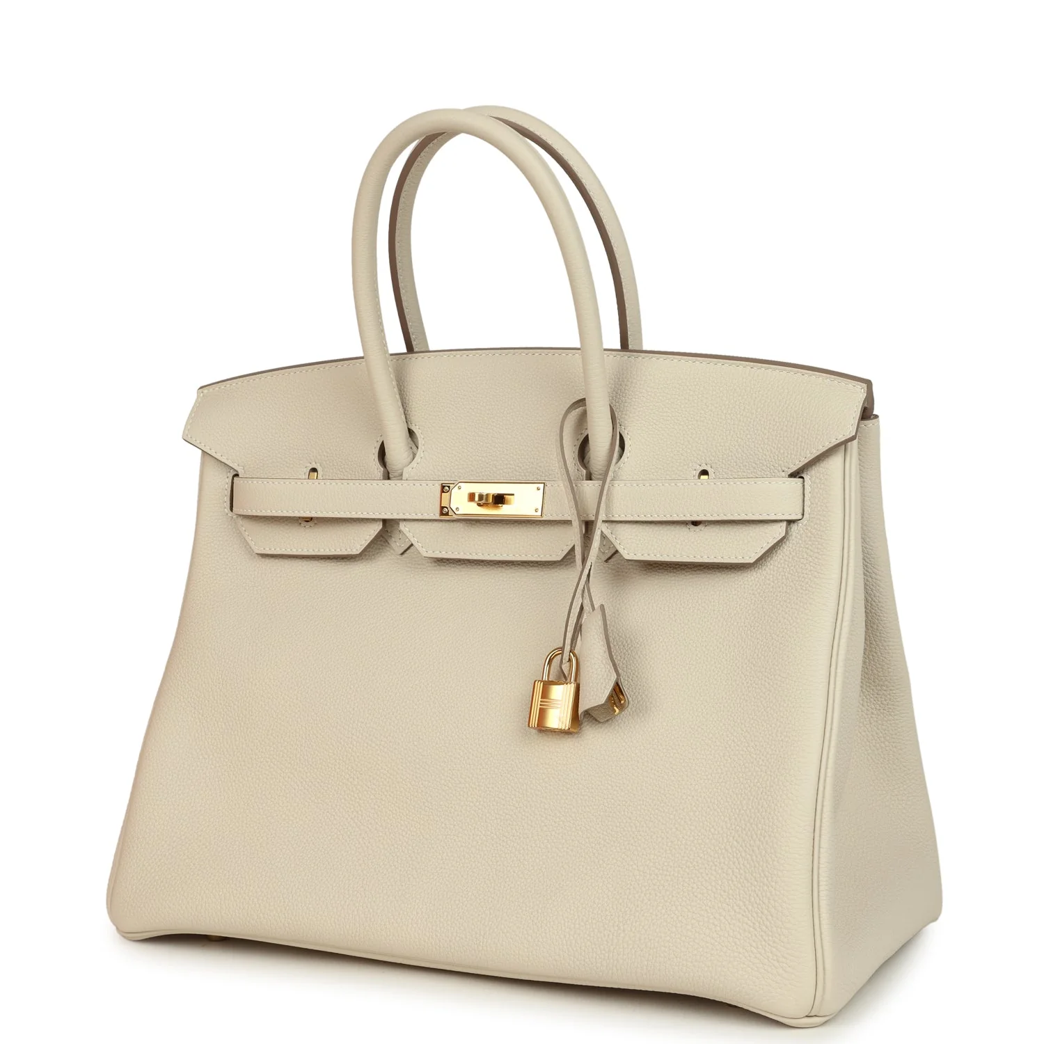 Hermes Birkin 35 Craie Togo Gold Hardware
