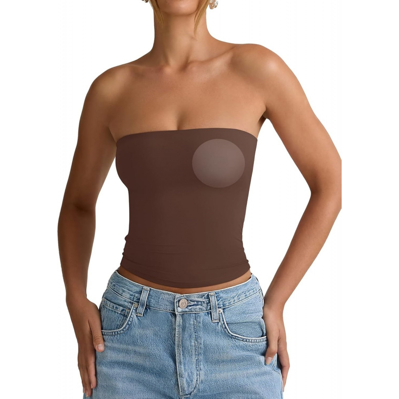 AURETOP Padded Tube Top with Built-in Bra