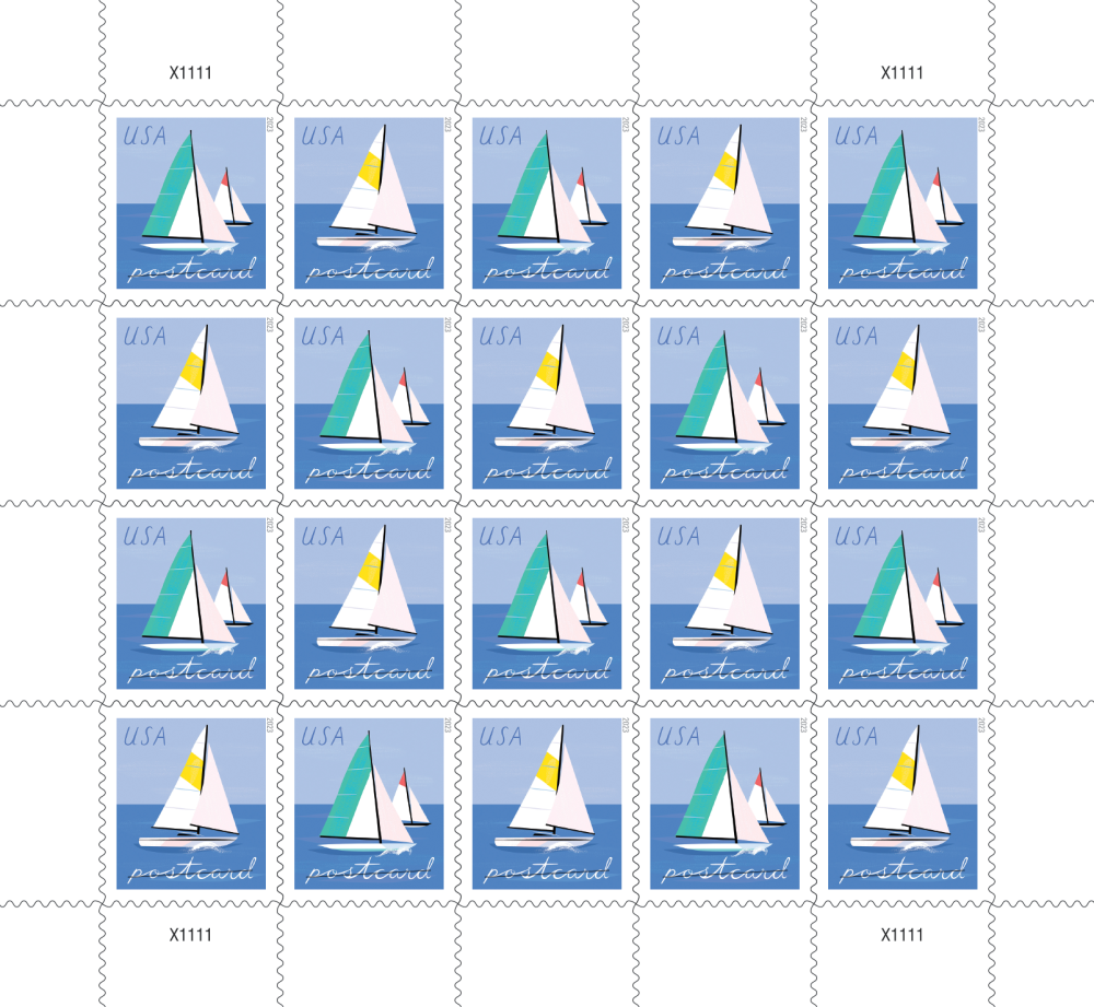 Sailboats Postcard 2023