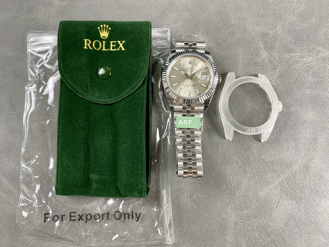 Rolex Datejust 41mm Stainless Steel 126334 0004 Silver Index Jubilee Mens Watch