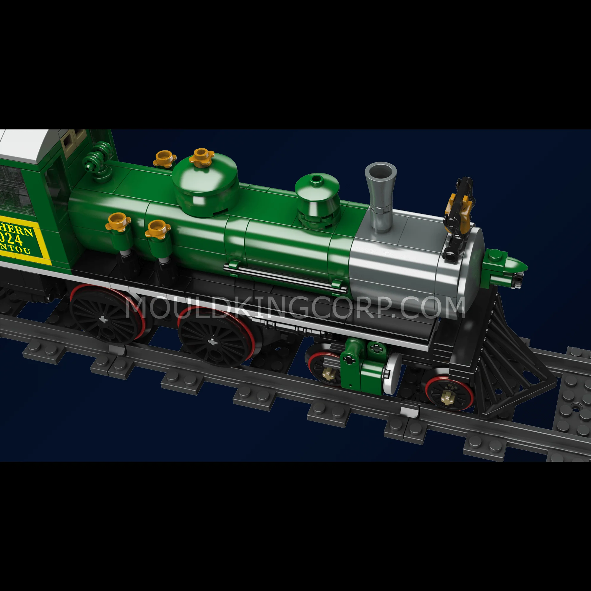 Mould King 12024 4-4-0 Steam Locomotives Building Set | 1,212 PCS