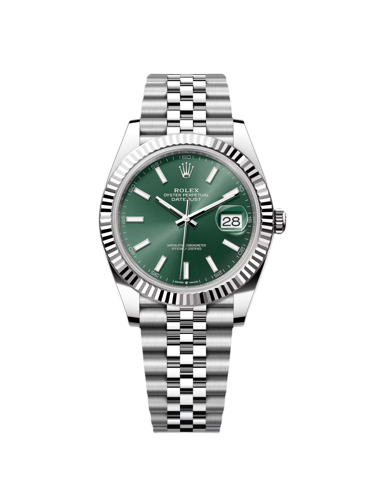 【Super Clone】RLX  Datejust 41mm Mint Green Dial Jubilee Bracelet Watch - 126334-0028