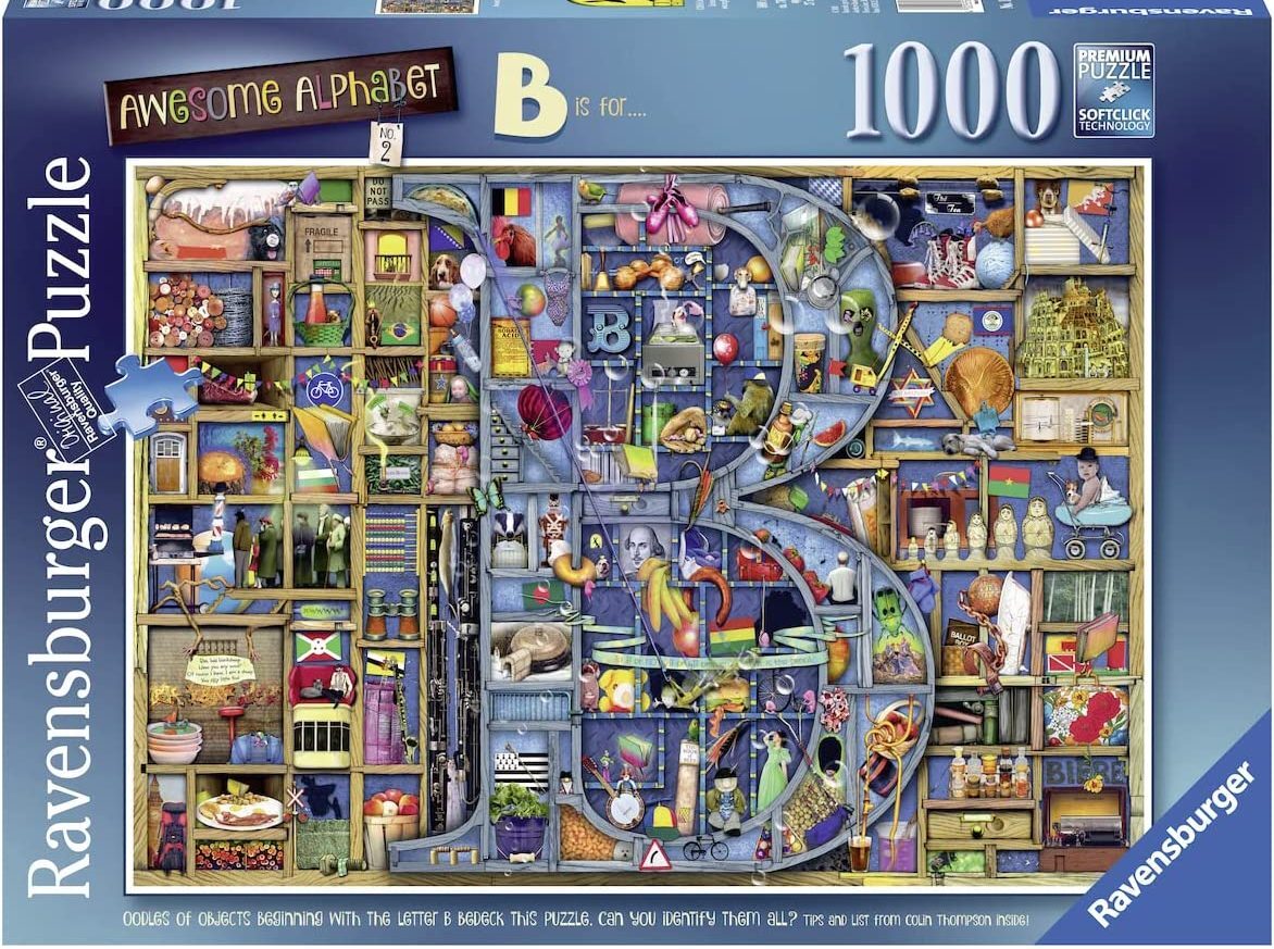 Colin Thompson Awesome Alphabet “B” 1000 Piece Puzzle
