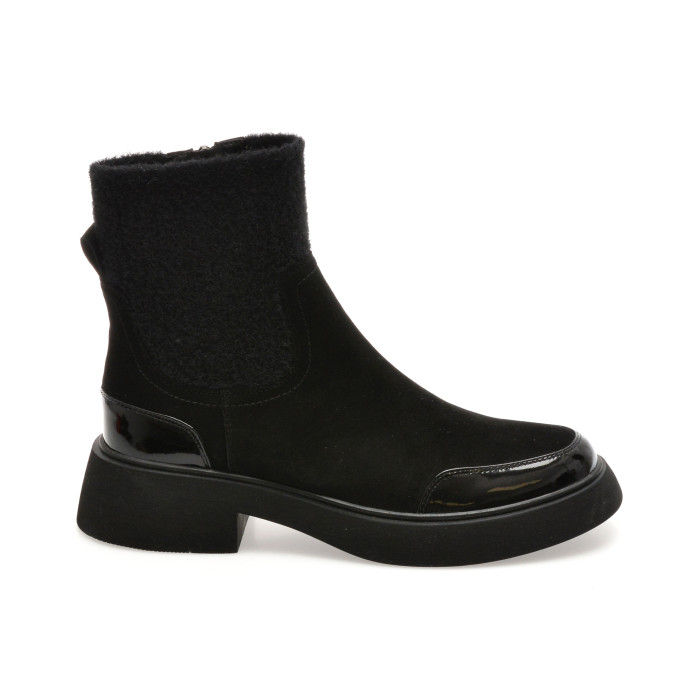 Ghete GRYXX negre, 5403, din piele intoarsa