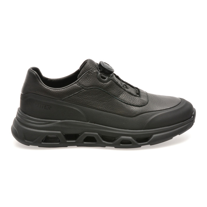 Pantofi sport OTTER negri, 821602, din piele naturala
