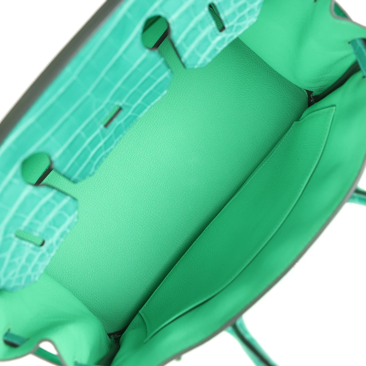 Hermes Birkin 30 Vert Comics Togo and Vert Jade Niloticus Crocodile Touch Palladium Hardware