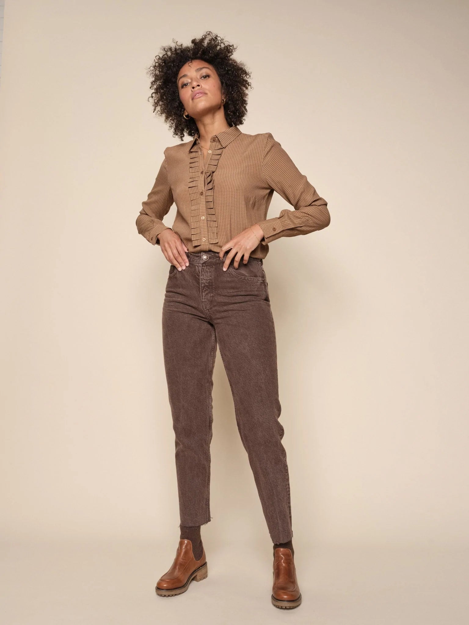 Relaxed Straight Comfort Jeans‌