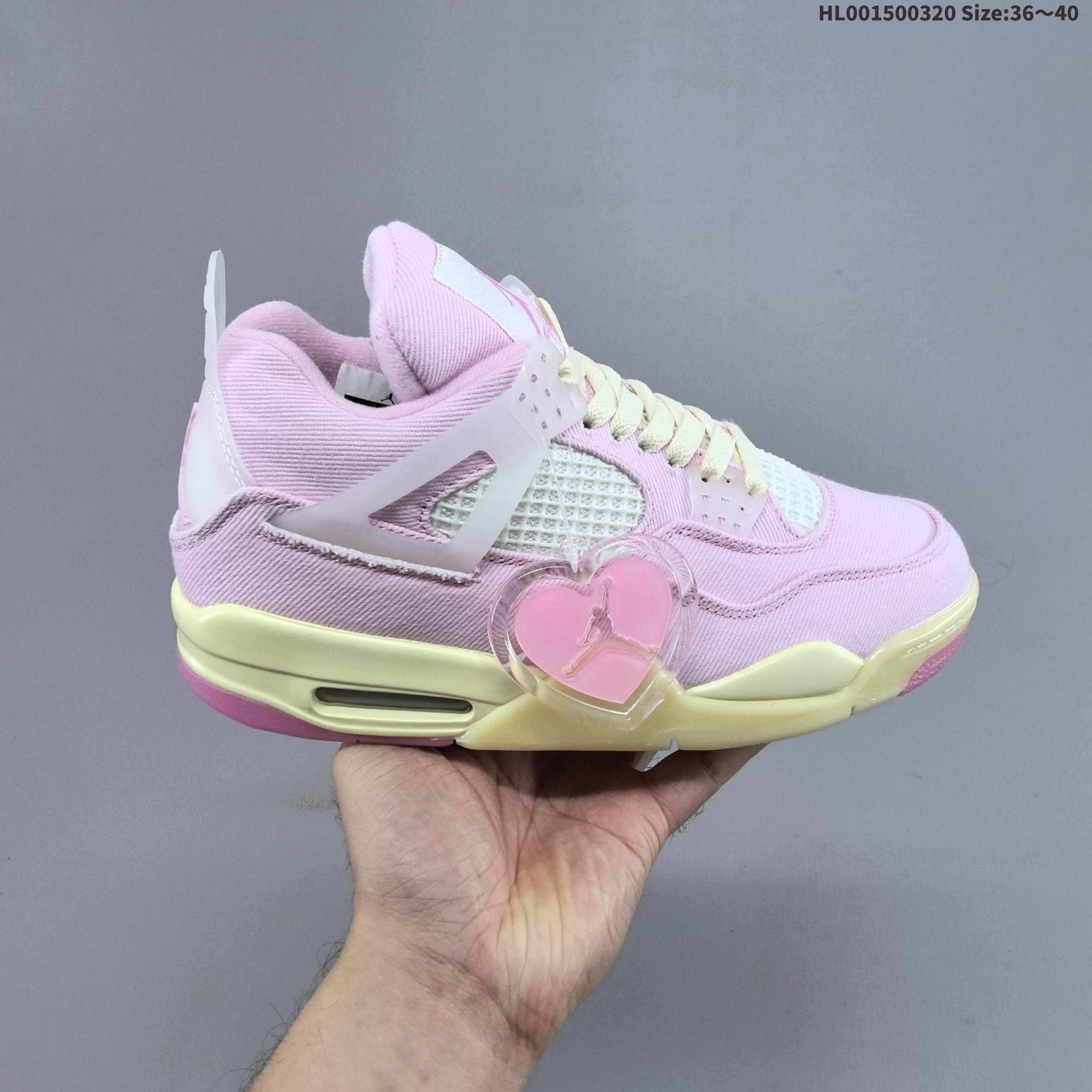 JRD 4 Retro Denim "Iced Carmine" IB6716-600（Women's style）