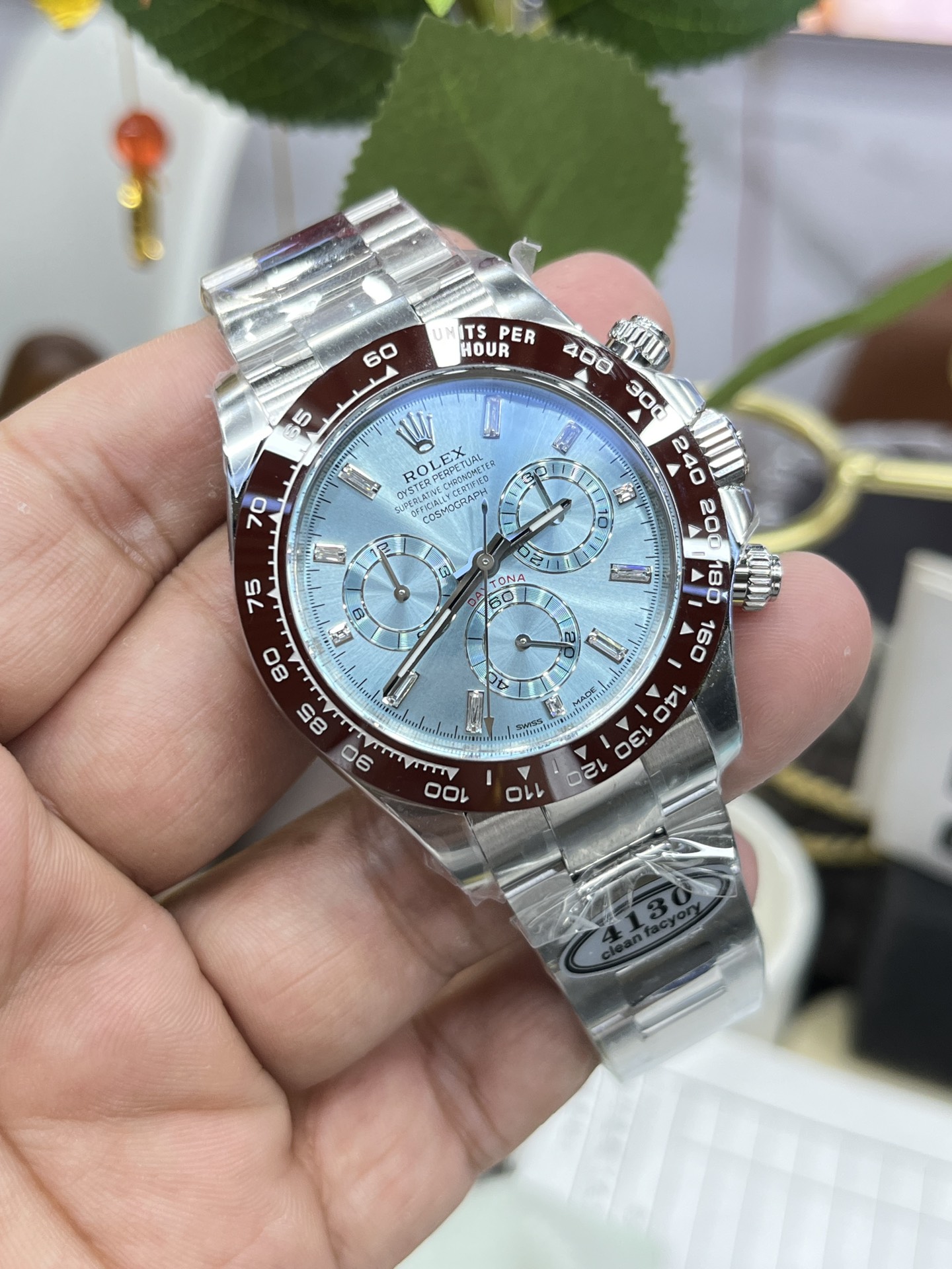 Rolex Cosmograph Daytona 116506 Ice Blue Dial Platinum 40MM Mens Replica Watch