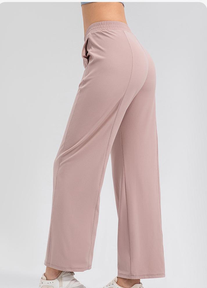 Breathable Loose Yoga Pants for Women, High-Waisted, Draped, Wide-Leg, High-Elastic Sports Fitness Pants
