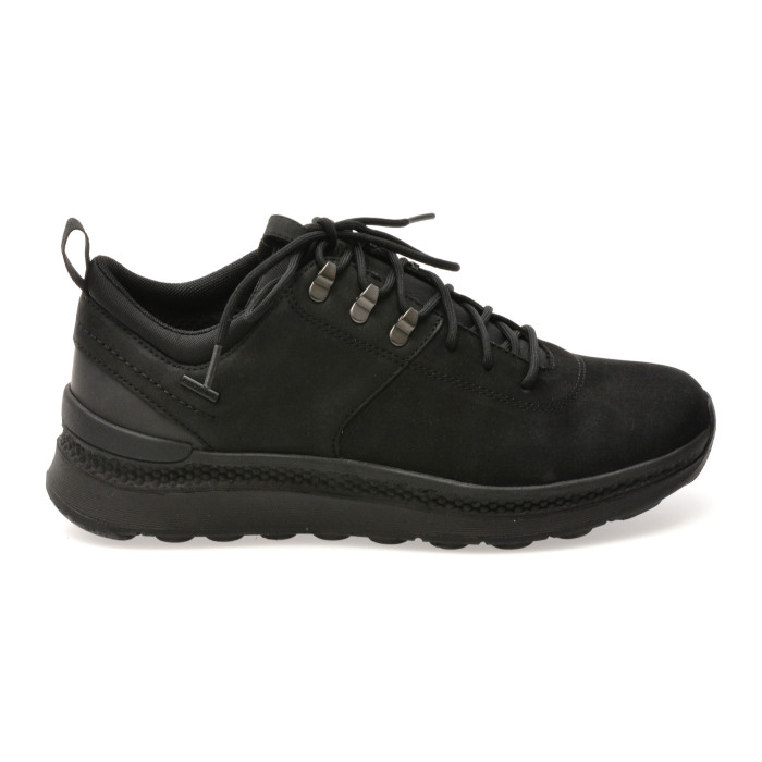 Pantofi sport GEOX negri, U56HMA, din piele naturala