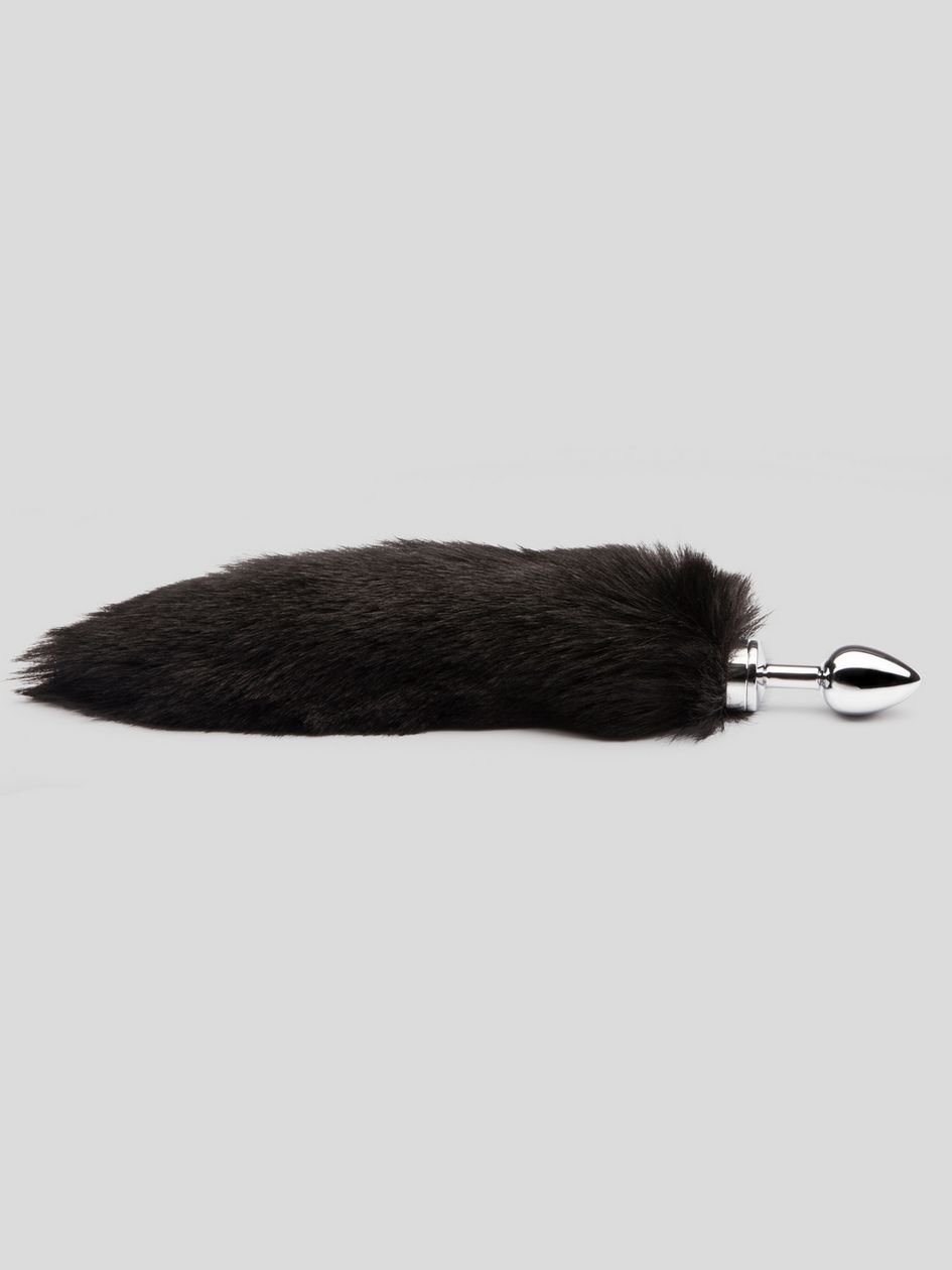 DOMINIX Deluxe Stainless Steel Medium Faux Fur Animal Tail Butt Plug