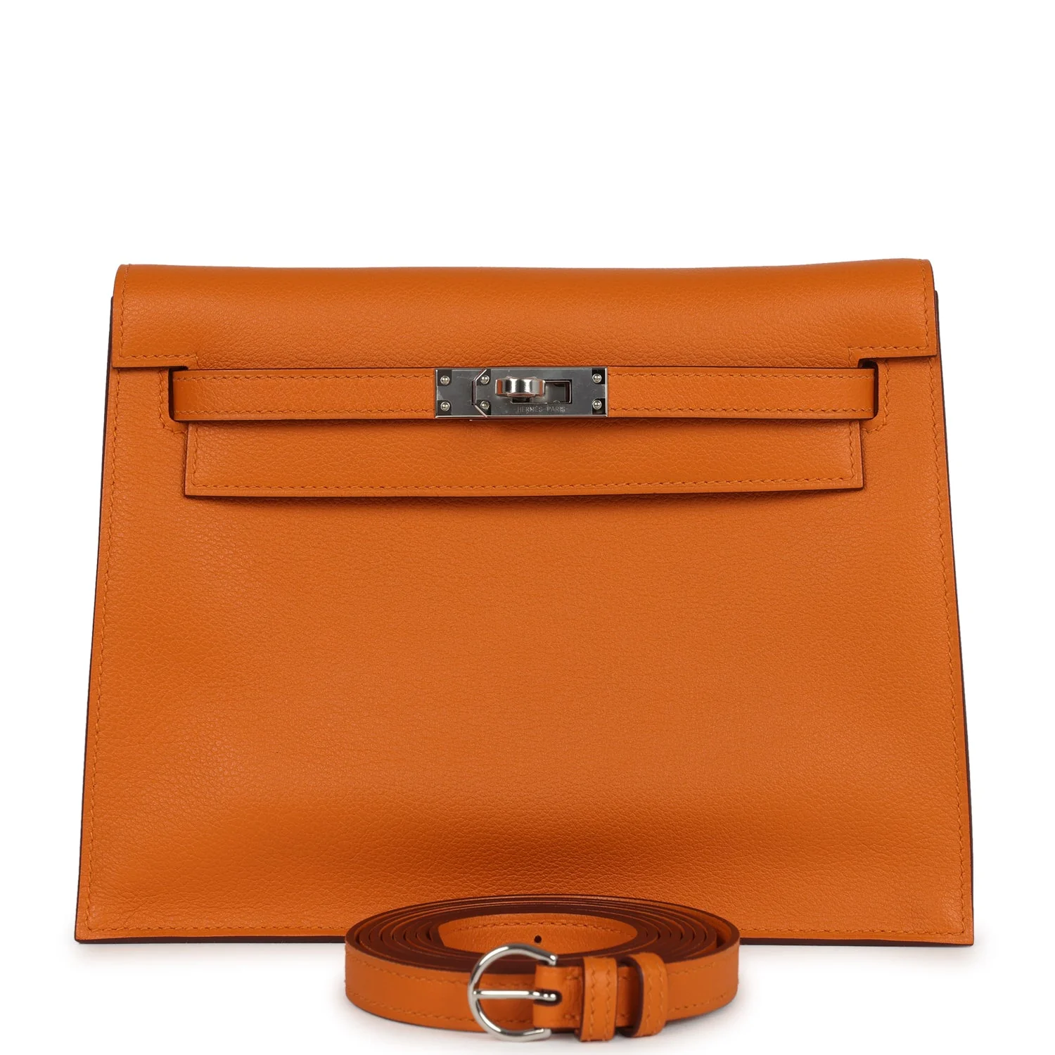Hermes Kelly Danse Abricot Verso Evercolor Palladium Hardware
