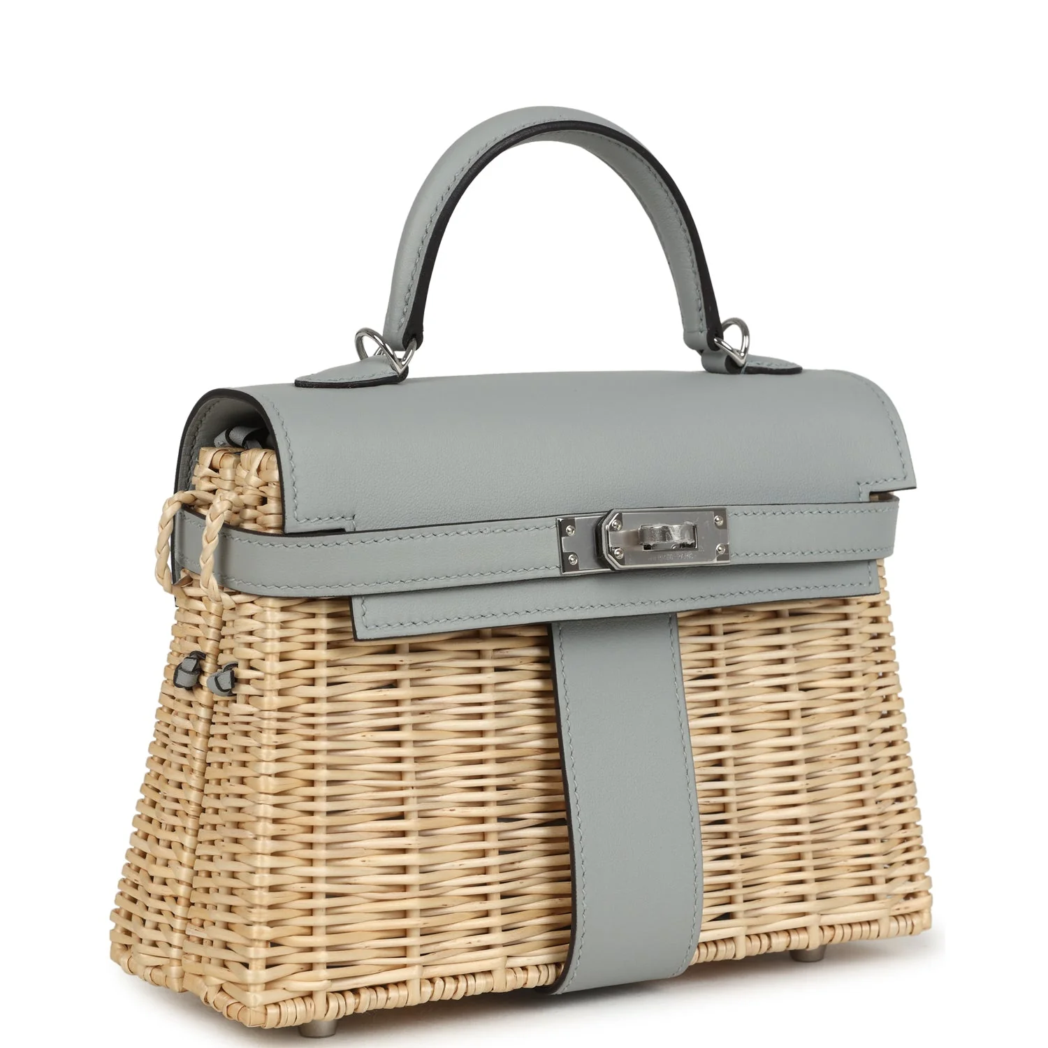 Hermes Mini Picnic Kelly 20 Bleu Glacier Swift Palladium Hardware