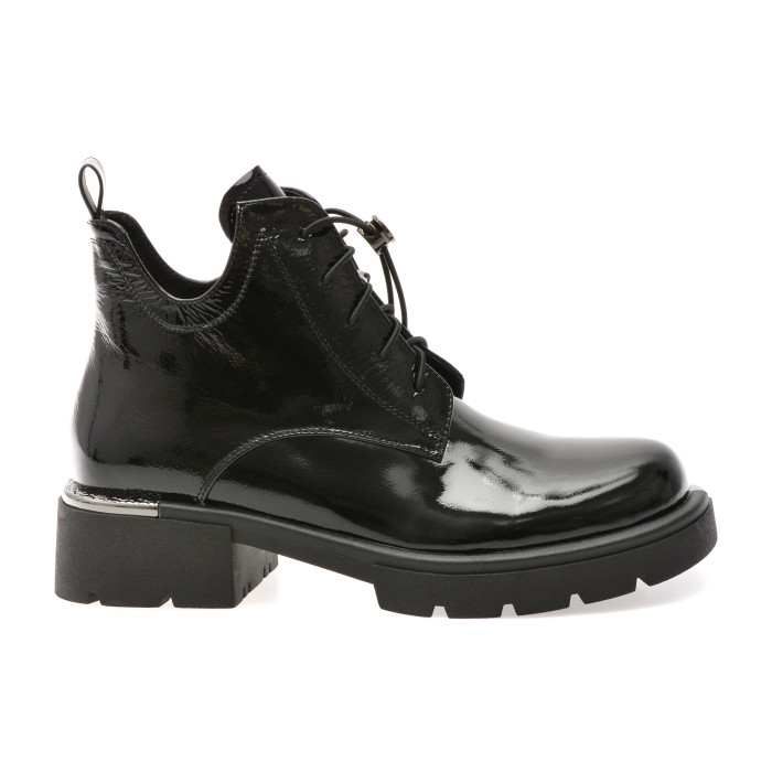Ghete GRYXX negre, M90B, din piele naturala lacuita