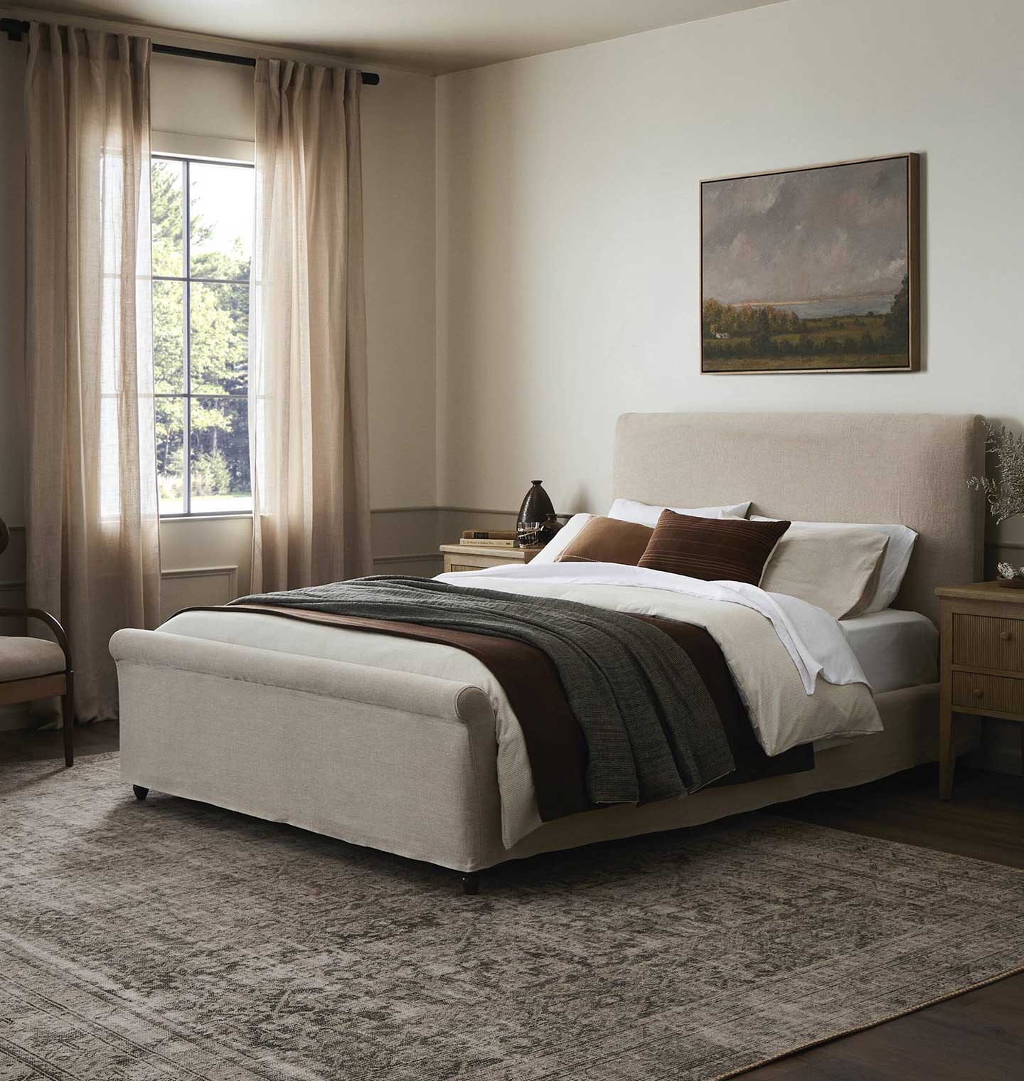 Dalia Slipcovered Bed