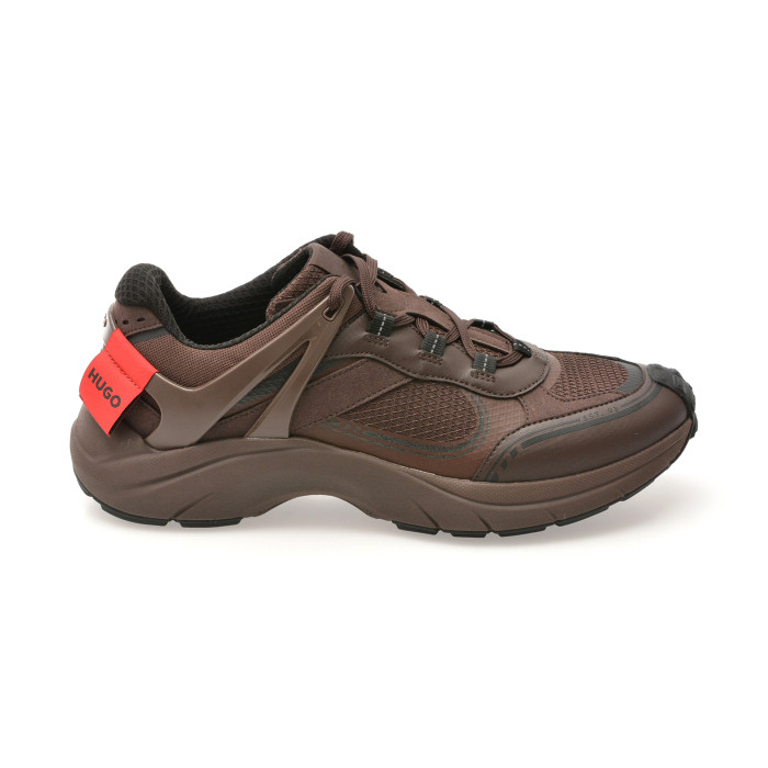 Pantofi sport HUGO maro, 8581, din material textil