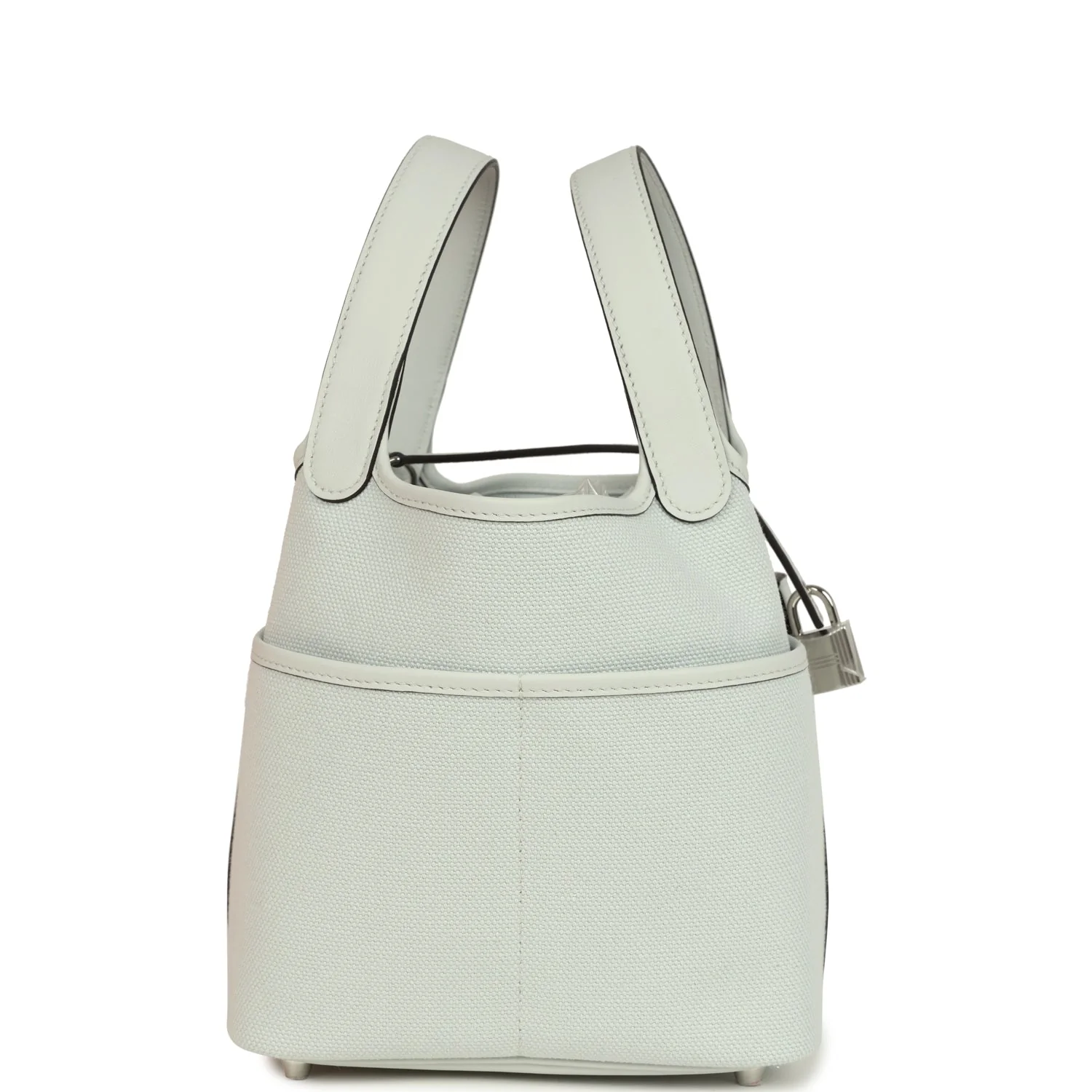 Hermes Picotin Cargo 18 Gris Platine Toile Canvas and Swift Palladium Hardware