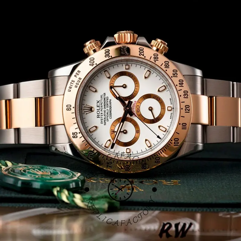 Rolex Daytona 116523 Stainless steel White Dial 40mm Mens Replica Watch