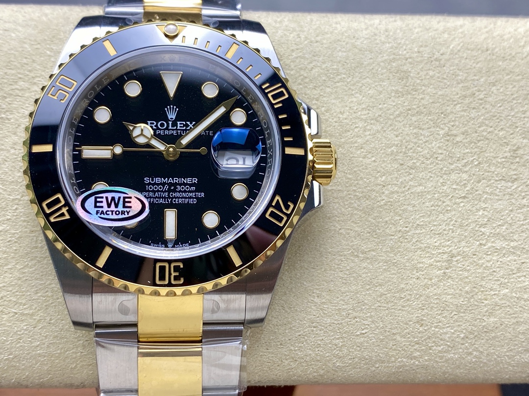 Rolex Submariner 126613LN 0002 Black Dial Black Bezel 41mm Mens Replica Watch