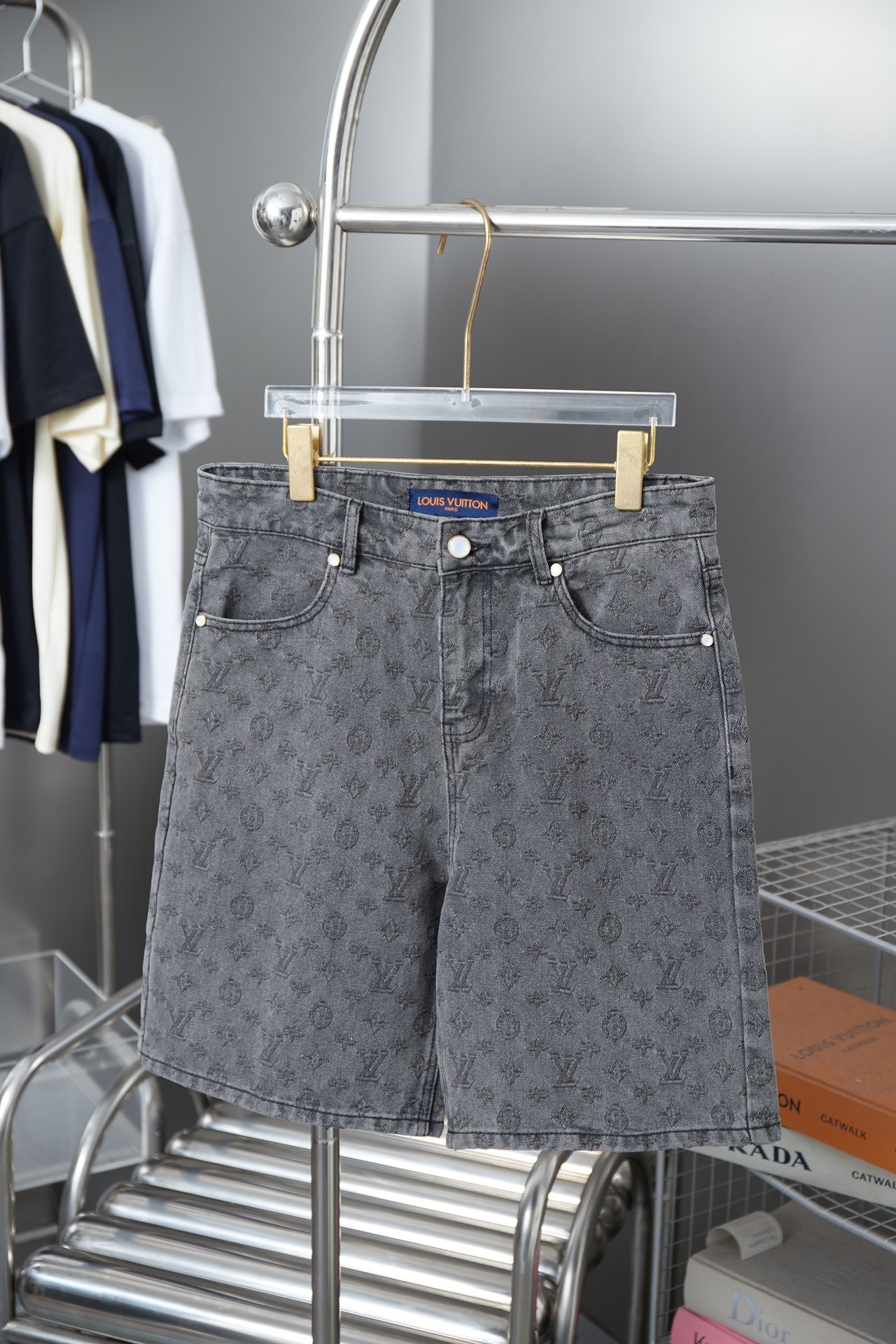L X V Denim shorts