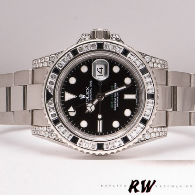 Rolex GMT Master II 116759SANR Black Dial 40mm Mens Replica Watch