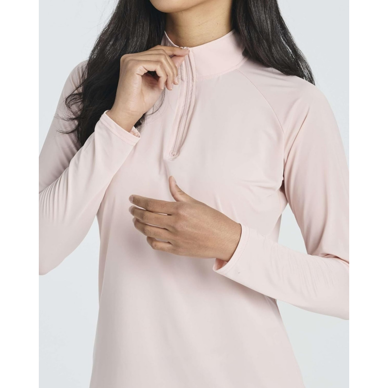 AURETOP 3 Pack: Women's 1/4 Zip Rash Guard