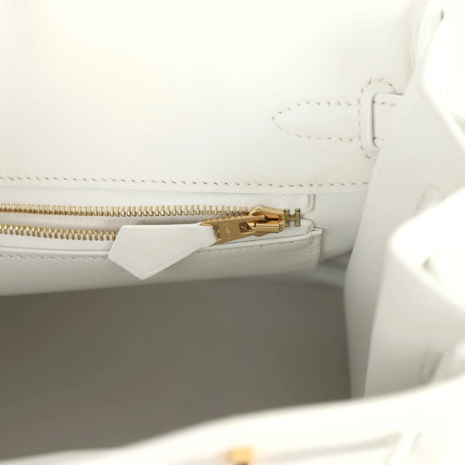 Hermes Birkin 25 New White Swift Gold Hardware