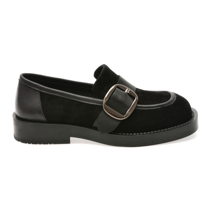 Mocasini EPICA negri, 6121006, din piele intoarsa