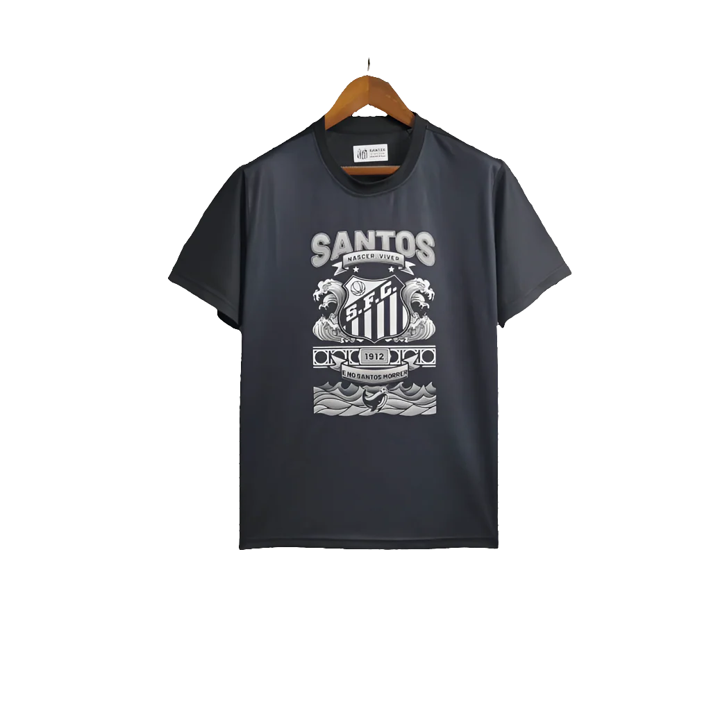 Santos 25/26 Casual Edition Jersey - Black - Fan Version