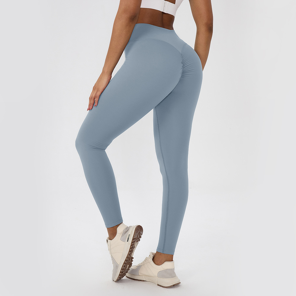 Women's Peach Butt Yoga Pants, Fleece-lined, Warm, High-waisted, Butt-lifting, Running Leggings, Outdoor Sports Fitness Pants