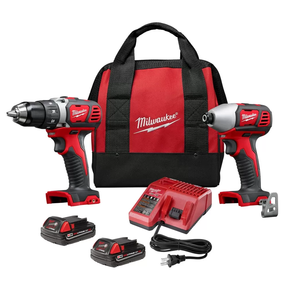 Milwaukee Pre-Sale Pre-Sale 2691-22 M18 18V Cordless Li-Ion Drill Driver / Impact Driver Combo Kit