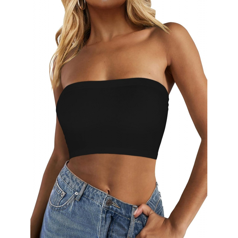 AURETOP Tube Tops for Women Summer Crop Top
