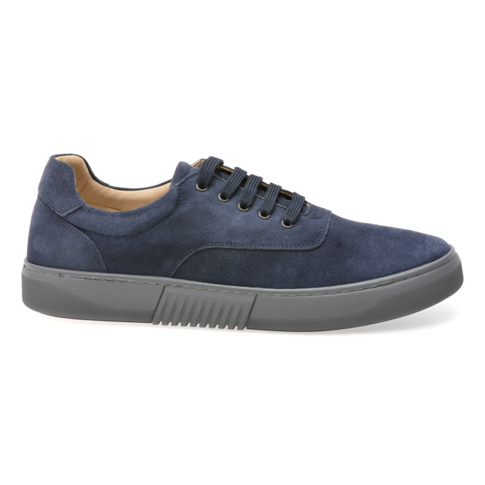 Pantofi sport BITE THE BULLET bleumarin, 8135L, din piele intoarsa