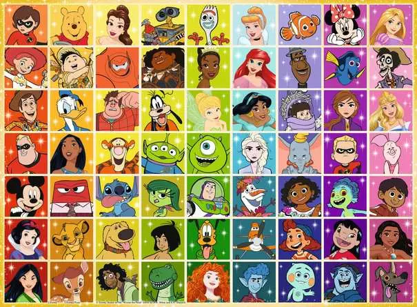 Children’s Jigsaw Puzzle Disney Multi Character - 100 XXL Pieces Puzzle