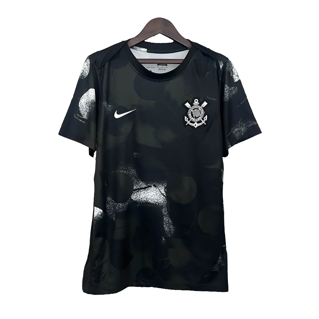 Corinthians 25/26 Training Jersey - Black - Fan Version